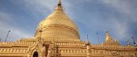restored temple in Bagan