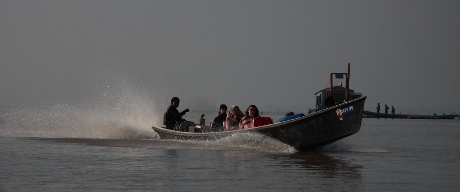 Boating in Inle