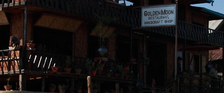 A restaurant in Inle Lake.