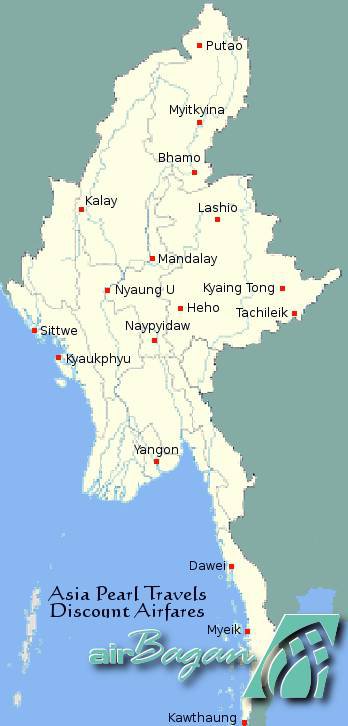 Myanmar Map.