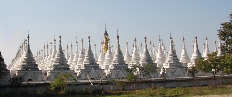 Kuthodaw Pagoda in Mandalay.