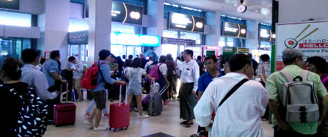 Arrival Hall Yangon International Airport